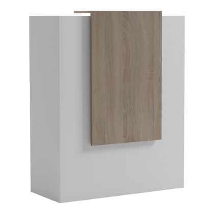Рецепция Zowel с LED бяло - sonoma 90x40x110см