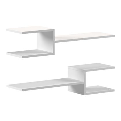Wall shelf Sumpa 2 pcs. white 65x20x18 cm