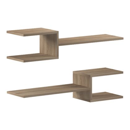 Wall shelves Sumpa 2 pcs Sonoma 65x20x18 cm