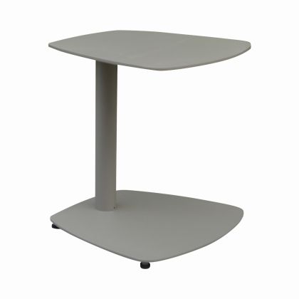 Side table for chaise longue HM6563.03, aluminum in light gray (taupe) 40X39X42HCM.