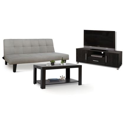Student set of 3 pieces sofa - TV cabinet - coffee table HM11137