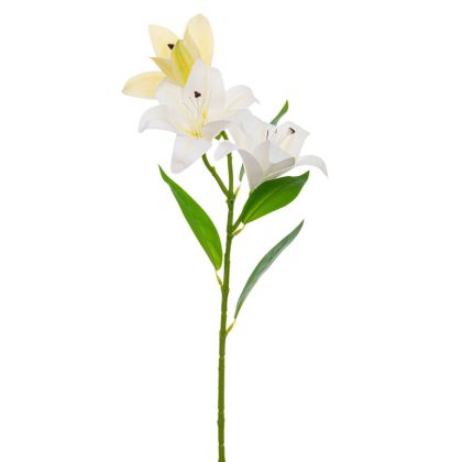 White lily stem X3 70 cm with UV protection