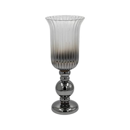 Glass vase FL1320 silver color 18X48CM