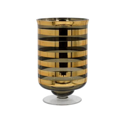 Glass decorative vase FL1321 gold color 13X20CM