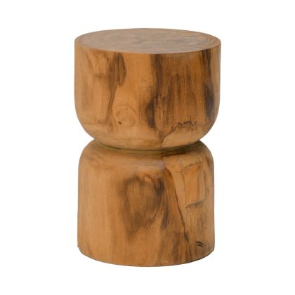 Kreton stool made of natural wood D30x45cm