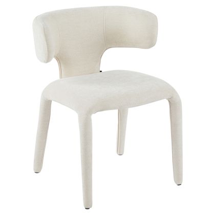 DINING CHAIR BIEN HM18361.02 ECRU LINEN FABRIC 49.5X55.5X76CM.