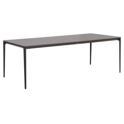 Dining table Stad HM6558.01 gray aluminum frame and sintered stone top 220X100X75HCM.