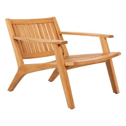 Armchair Arania HM6617 teak wood in natural color 65X76X70HCM.