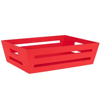Red wooden crate 29X22X8 cm