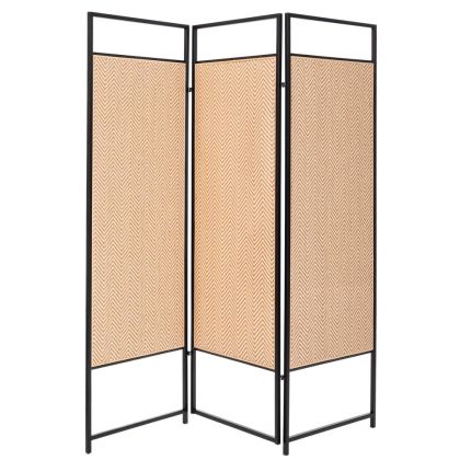 Черен метален параван 120X160 см