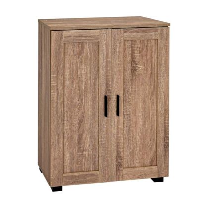 Шкаф за обувки с колелца Cubo с 4 рафта, цвят сив дъб, 60X33X84СМ