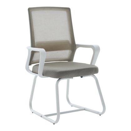 Palma white office chair, gray, mesh, 46X52X94 cm