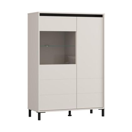 Showcase Marron 2K VS1 135 cashmere-black matte 93X40X135CM