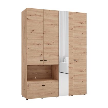 Wardrobe Campsie 4K1F1O H207 Artisan oak color 155X52X208CM