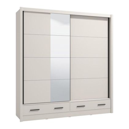 Wardrobe with mirror Albi Plus 205 2F Og cashmere color 205X60X216CM