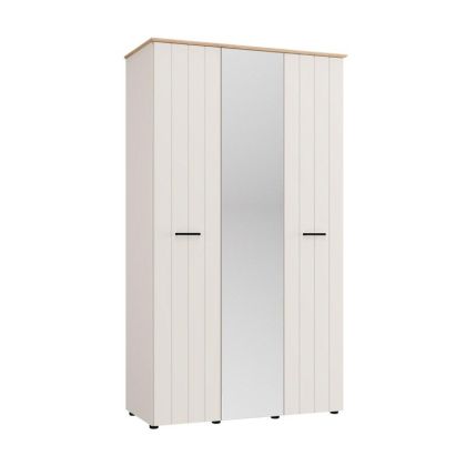 Wardrobe with mirror Lambeth 3K1O H207 cashmere-artisan oak color 120X54X208CM