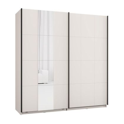 Wardrobe with mirror Salamis 200 Og H205 cashmere color 195X61X205CM