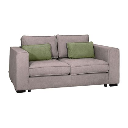 Two-seater sofa Huelva brown fabric 181X93X86CM