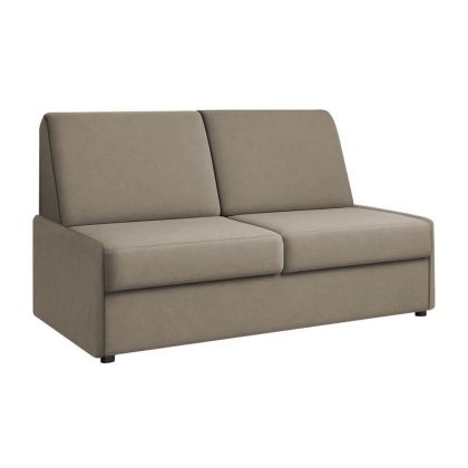 Two-seater sofa bed New Orelia beige-brown color 164X92X85CM