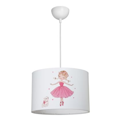 Children's chandelier Ballerina Led E27 multi-colored Pvc D30X20CM