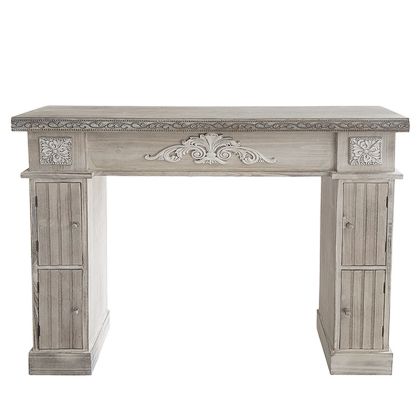 Дървена декоративна облицовка за камина (фасада), състарен стил - 120X23.5X101CM 1/BOX