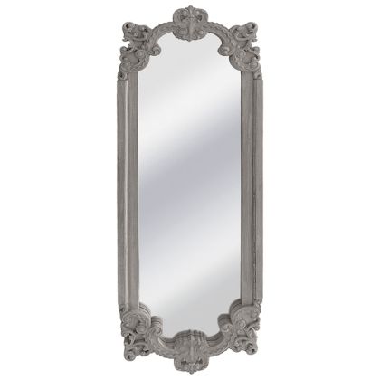 Wooden wall mirror, aged gray - 38X3.5X109.5CM 4/BOX