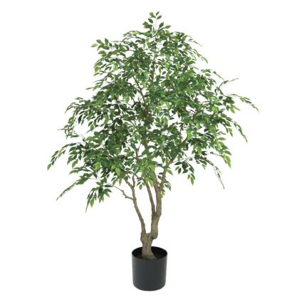 Изкуствено дърво бенджамин (фикус) Real Touch в пластмасова саксия - H210CM 1/BOX
