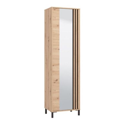 Hallway furniture Laval P1 Og Artisan oak - black color 55X40X193CM