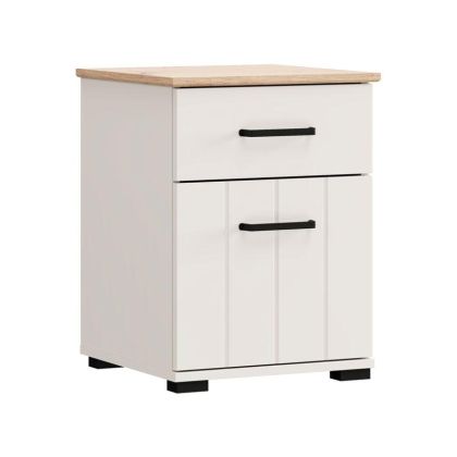 Lambeth bedside table NO1F1V cashmere-colored oak Artisan 41X41X54CM