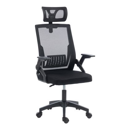 Office chair Plymot Mesh, black color, 48X58X112-122 cm