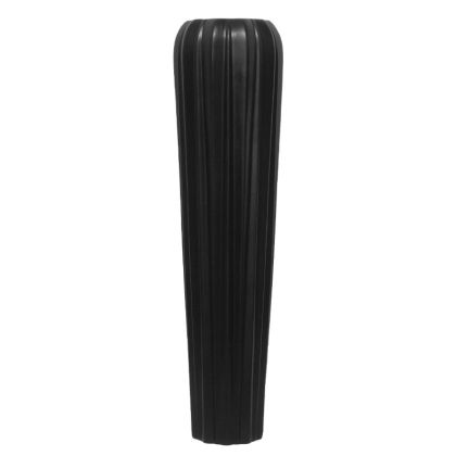 Floor vase black ceramic with lines - 19.5X78CM 1/4KIB
