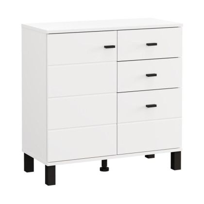 Chest of drawers 77 2K3F1V white color 77X35X78CM