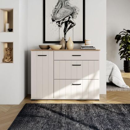 Chest of drawers Lambeth 117 2K3F1V color cashmere-artisan oak 118X41X86CM