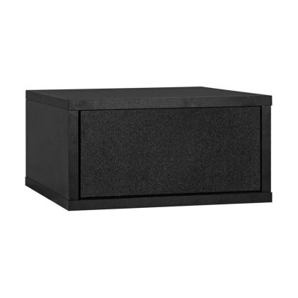Wall-mounted bedside table Arbor black color 39X34X20CM