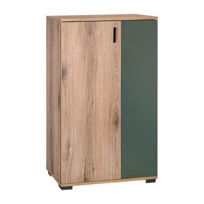 Valenor shoe cabinet, oiled oil color, cinnamon color, 69X34X120 cm