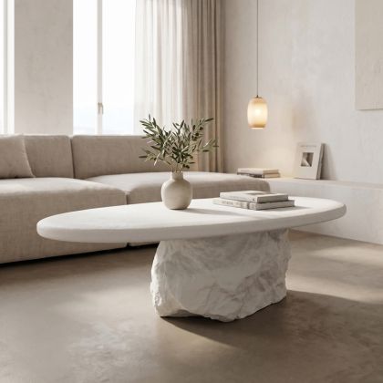 Холна маса Zinol Mdf-полирезин бяла 105X62X32СМ