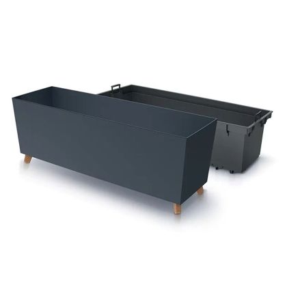 Urbi Case N антрацит пластмасово сандъче за цветя 78X23X30СМ