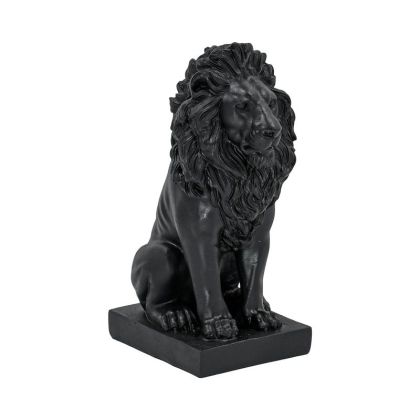 Декоративна фигура лъв FL243905 черно-златист цвят 10X13X25СМ