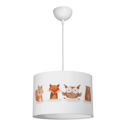 Детски полилей Wooda led E27 многоцветен PVC D30x20см