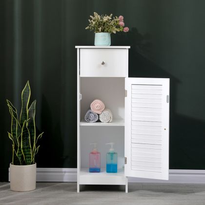 Шкаф-колона Chesy MDF бял 32x30x87см