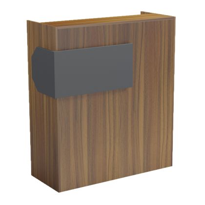 Desk Gand HM2154.03 melamine in walnut-grey 95.5X40X110ВСМ.