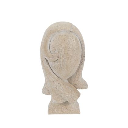 Женска фигурка от полирезин, бежова 14X12X26.8СМ