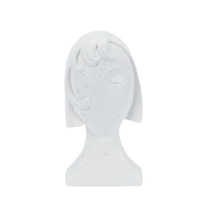 Женска фигурка от полирезин, бяла 14X12X26.3СМ