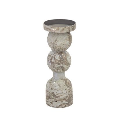 Mosaic candlestick antique purple 8X8X20CM
