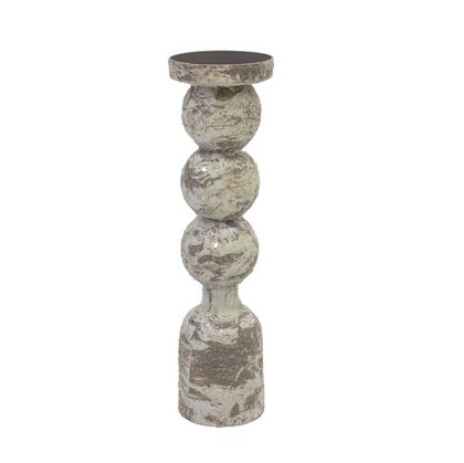 Mosaic candlestick antique purple 8X8X24.5CM