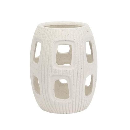 White porcelain candlestick 16X16X19.5CM