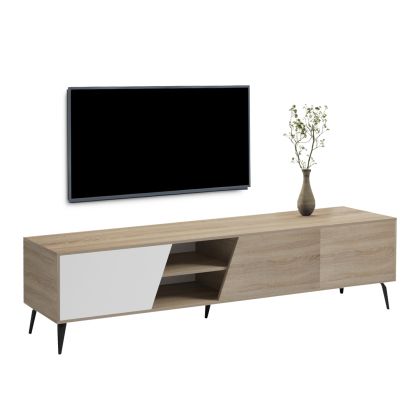 TV cabinet Caterra HM18374.11 melamine sonama/white 180x35.5x48cm.