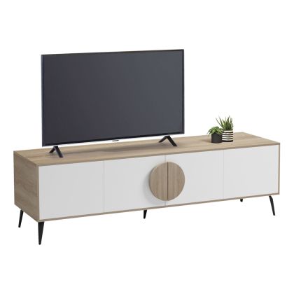 TV cabinet Savore HM18370.11 melamine sonama-white 180Χ35.5Χ51HCM.