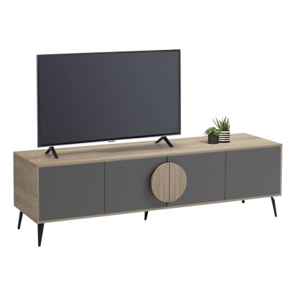TV cabinet Savore HM18370.13 melamine sonoma-grey 180Χ35.5Χ51HСМ.
