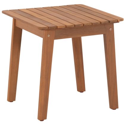 Garden side table Terrix ημ6523 acacia wood in natural color 45X45X45ВСМ
